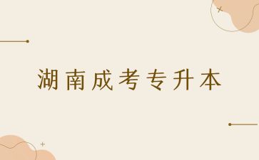 2024年湖南成考專升本免試生要什么條件